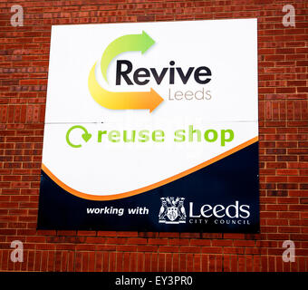 Image - Leeds City Council Le recyclage Banque D'Images