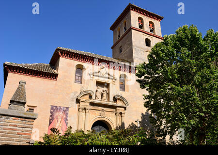 Eglise de Saint Pierre et Saint Paul (Eglise de San Pedro y San Pablo) à Grenade, Andalousie, Espagne Banque D'Images