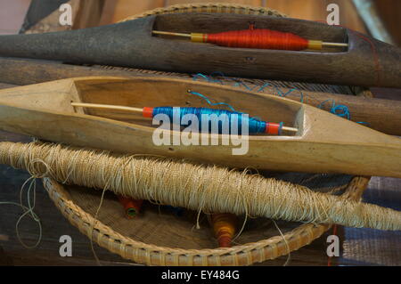 La laine fait main en soie art tradition industrielle de l'aiguille Banque D'Images