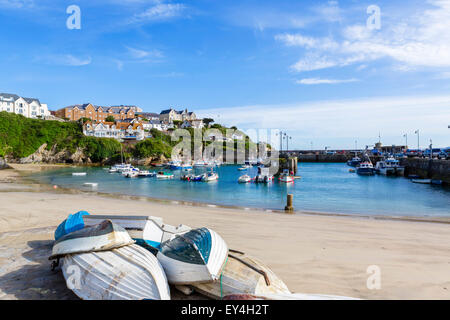 Le port de Newquay, Cornwall, England, UK Banque D'Images