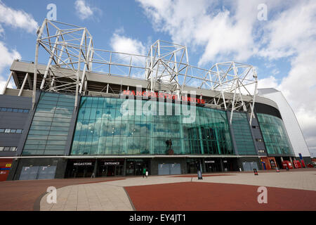 Le stade Old Trafford Manchester United uk Banque D'Images