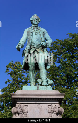 Statue du Prince Charles Alexandre de Lorraine, gouverneur général des Pays-Bas autrichiens à Bruxelles, Belgique Banque D'Images