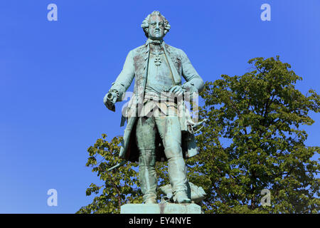 Statue du Prince Charles Alexandre de Lorraine, gouverneur général des Pays-Bas autrichiens à Bruxelles, Belgique Banque D'Images