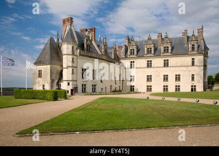 Chateau d'Amboise, Amboise, Indre-et-Loire, Centre, France Banque D'Images