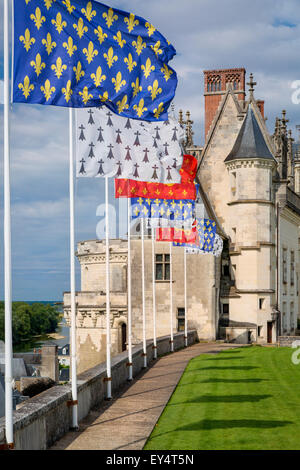 Chateau d'Amboise, Amboise, Indre-et-Loire, Centre, France Banque D'Images