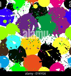 Blobs de couleur défini Illustration de Vecteur