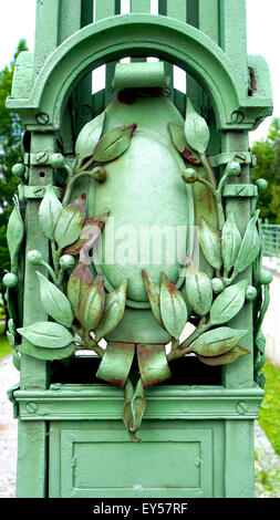 Détail de la colonne de fer forgé à Vienne Autriche Banque D'Images