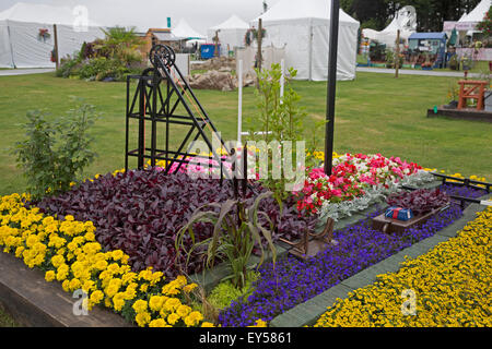 Knutsford, Royaume-Uni. 22 juillet, 2015. RHS Flower Show Tatton Park s'ouvre pour les membres de l'ERS, la route de Wigan Pier stand. Credit : Keith Larby/Alamy Live News Banque D'Images