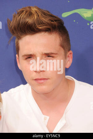 BROOKLYN BECKHAM fils de David Beckham en juillet 2015. Photo Jeffrey Mayer Banque D'Images