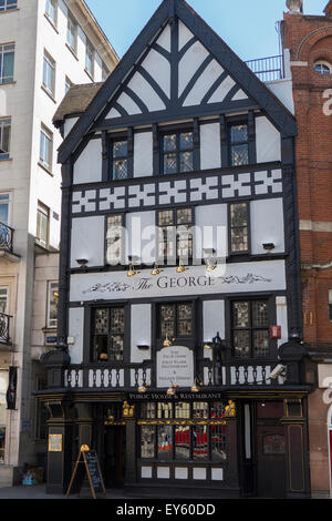 L'Angleterre, Londres, Strand, George Inn Banque D'Images