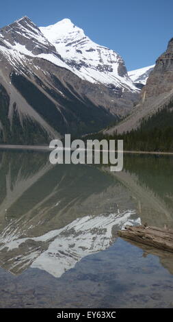 Le parc provincial du mont Robson, Kinney Lake (Colombie-Britannique) Banque D'Images