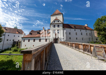 Veste Oberhaus forteresse Château gothique, Passau, basse-Bavière Châteaux Allemagne Banque D'Images