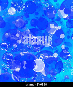 Bulle bleue turquoise et de l'abstract background. Banque D'Images