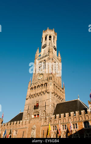 Tour du beffroi - Bruges - Belgique Banque D'Images