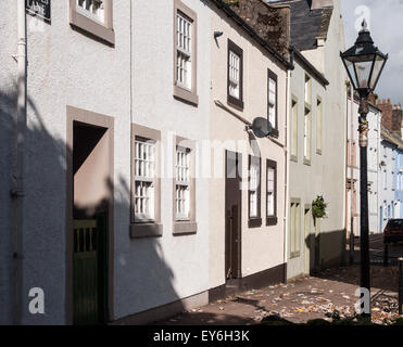 Maisons géorgiennes à Coates Lane, Whitehaven, Cumbtia Banque D'Images