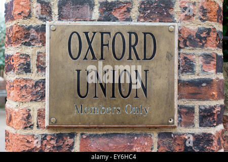 L'Union d'Oxford Oxford , société de débats dans la ville d'Oxford. Banque D'Images