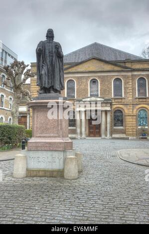 John Wesley's Chapel et Leysian Wesley Mission House Banque D'Images