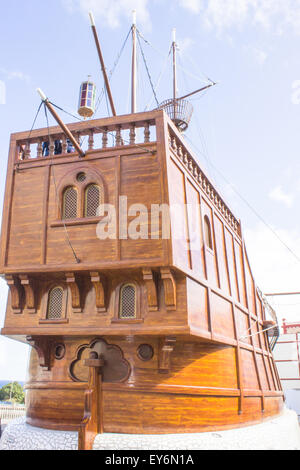 Une réplique de Santa Maria est l'accueil du Musée Maritime Musée de La Palma à Santa Cruz de La Palma. Banque D'Images