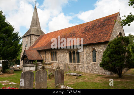 L'église St Mary à Downe dans le Kent. Banque D'Images