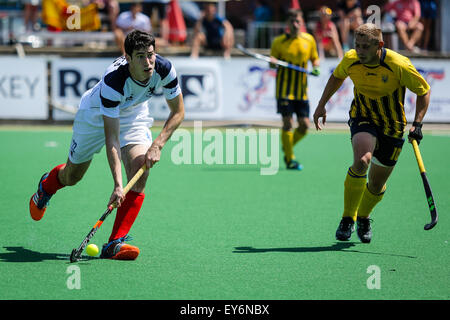 Prague, République tchèque. 22 juillet, 2015. EuroHockey Championships II match entre l'Ecosse et l'Ukraine. 22 Nicky PARKES. Crédit : Petr Toman/Alamy Live News Banque D'Images