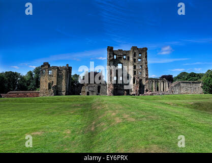 Château d'Ashby De La Zouch dans le Leicestershire, Angleterre. Les ruines sont énumérées de Grade 1, géré par l'English Heritage Banque D'Images