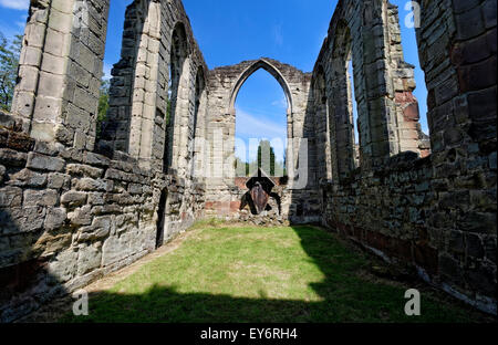 Château d'Ashby De La Zouch dans le Leicestershire, Angleterre. Les ruines sont énumérées de Grade 1, géré par l'English Heritage Banque D'Images