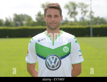 Bundesliga football allemand 2015/16 - Photocall de VfL Wolfsburg le 16 juillet 2015 au Volkswagen-Arena à Wolfsburg, Allemagne : Christian Traesch Banque D'Images