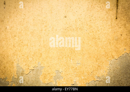 Mur de ciment peint peeling Banque D'Images