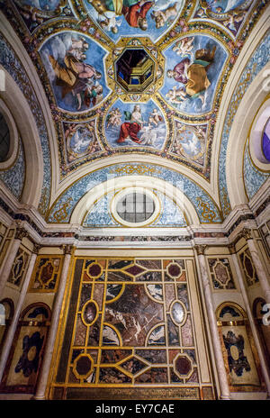 L'Italie, Ferrara, à l'intérieur du château Estense Banque D'Images