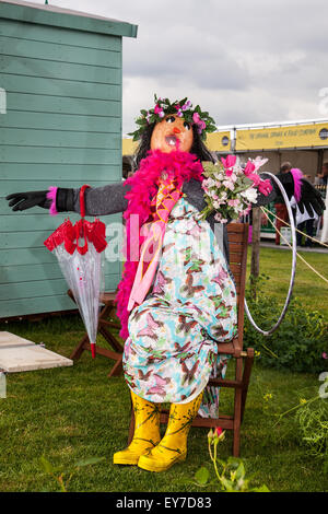 Abris de jardin et parc, atTatton chiffres paille Cheshire, Royaume-Uni 22 Juillet 2015. Journée des membres de l'ERS à l'occasion du 17e Festival de RHS Flower Show. Banque D'Images