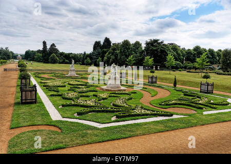 Parc Wrest est un pays situé près d'Silsoe, Bedfordshire, Angleterre. Il se compose d'arracher Park, une maison classée Grade I Banque D'Images