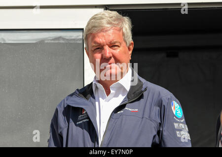 Portsmouth, Royaume-Uni. 23 juillet, 2015. Le Louis Vuitton America's Cup World Series Portsmouth. Sir Keith Mills l'organisateur de l'événement au Royaume-Uni Crédit : Rob Wilkinson/ Alamy Live News Banque D'Images