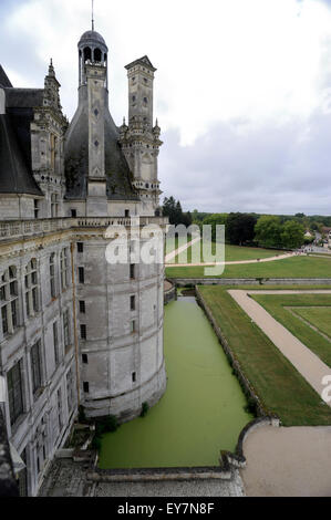 France, Vallée de la Loire, Château de Chambord Banque D'Images