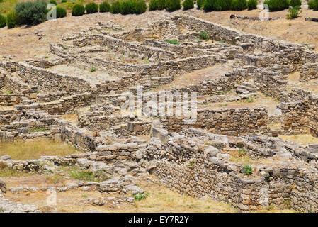 Kamiros ruines. Rhodes, Grèce Banque D'Images