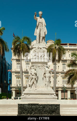 Statue de Jose Marti à Central Park, La Havane, Cuba Banque D'Images