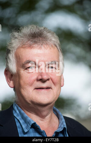 Scottish écrivain de science fiction, Ken MacLeod, apparaissant à l'Edinburgh International Book Festival. Banque D'Images
