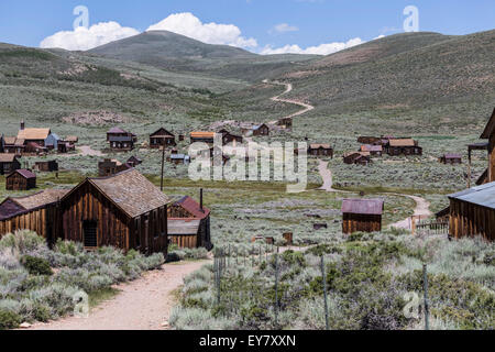 Wild West Bodie Ghost Town à Bodie State Historic Park in California's Sierra Nevada. Banque D'Images