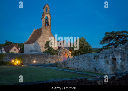 12e siècle l'église et de l'Hospitalet de l'ancien hôpital pour les pèlerins, rocamadour, Midi-pyrénées, france Banque D'Images