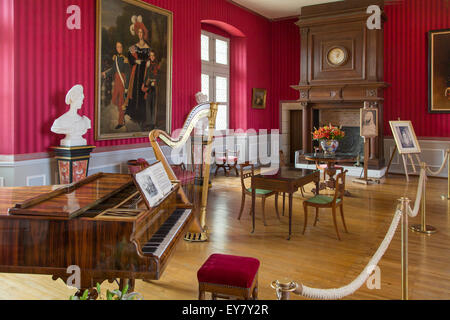 Le salon de musique au château d'Amboise, Amboise Indre-et-Loire, Centre, France Banque D'Images