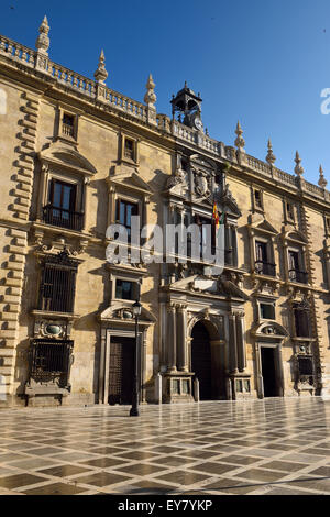 Maniériste historique façade de la chancellerie royale de Grenade maintenant Cour Supérieure d'Andalousie Banque D'Images