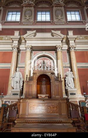 La salle de cérémonie, Université de Vienne, dans le style de l'historicisme, Ringstraße, Vienne, Autriche Banque D'Images