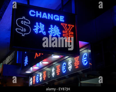 Le changement d'argent office Hong Kong Chine Banque D'Images