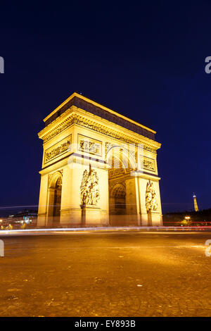 L'Arc de Triomphe de l'étoile. Paris. La France. L'Europe Banque D'Images