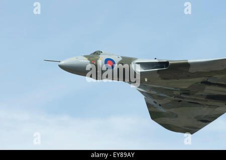 Close up d'un bombardier Vulcan en vol à RIAT Fairford 2015 Banque D'Images