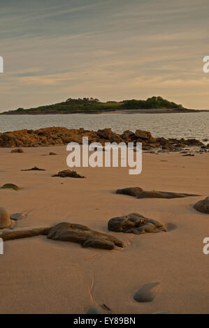 Coucher de soleil sur Ardwall Isle de Carrick Banque D'Images