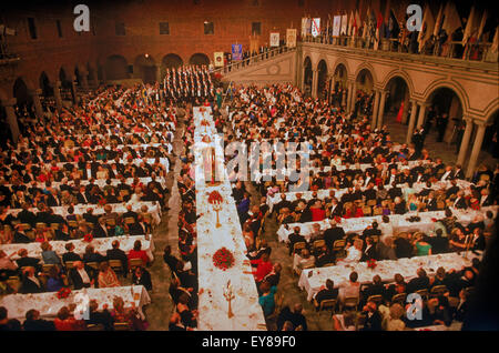 Banquet de remise des Prix Nobel et des performances en bleu Prix de l'hôtel de ville ou à la mairie de Stockholm chaque Décembre Banque D'Images