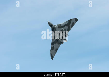 Close up d'un bombardier Vulcan en vol à RIAT Fairford 2015 Banque D'Images