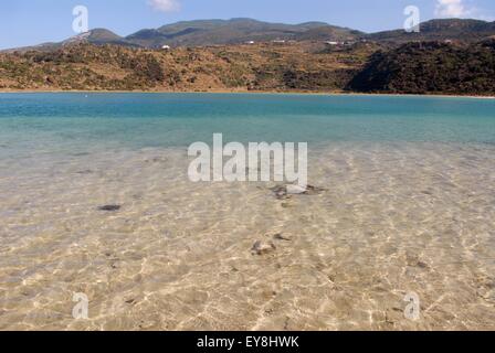 Île de Pantelleria (Sicile, Italie), le lac Miroir de Vénus, le lac volcanique avec bains de boue thermale Banque D'Images