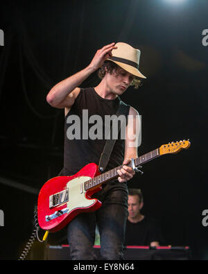 Henri Salvador à l'Cornbury Festival UK 12 juillet 2015 Banque D'Images