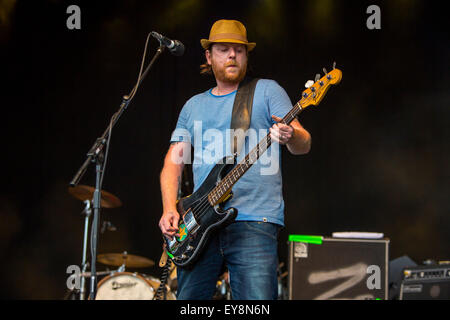 Henri Salvador à l'Cornbury Festival UK 12 juillet 2015 Banque D'Images